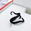 Joyería Popular Transfronteriza Anillo de Pulpo Vintage Europeo y Americano Anillo de Pulpo Retorcido Abierto Nuevos Accesorios para Hombres y Mujeres