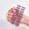 Pegatinas para Uñas con Purpurina de Color Sólido Sin Hornear Removibles Pegatinas para Uñas con Pegamento de Gelatina Suministro Directo de Fábrica Origen Seguras para Mujeres Embarazadas