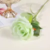 Flores Artificiales de Rosa de Cabeza Única Simulada, Ramilletes de Rosas de Tela Multicolor, Decoración del Hogar, Arreglos de Boda, Flores Artificiales al por Mayor