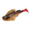 Señuelo de silicona de diez colores cebo suave mini cola T pez plomado 6cm8g anti-enganche fondo pez saltarín pico cebo falso