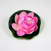 Flores de lótus artificiais, folhas de lótus e decorações falsas para lago, incluindo nenúfares de plástico e lagos de peixes, para oferendas budistas, com frete grátis