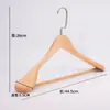 Percha de Madera Maciza Estilo Nuevo, Antideslizante, para Uso Doméstico, Percha de Madera sin Marcas, Adecuada para Hoteles y Casas de Huéspedes, para Colgar Ropa de Invierno