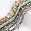 Suministro directo de fábrica sección de chapado de vidrio de cristal fútbol cuentas sueltas 2-12mm DIY accesorios de joyería hechos a mano cuentas
