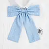 Corbata de Lazo de Lunares Jk Falda Escocesa Camisa Corbata de Lazo Cordón Corbata de Lazo de Plumas Cuadrada para Mujer Lunares Mango Largo Mariposa Grande Accesorio