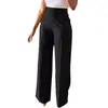 Pantalones de vestir informales de cintura alta y pierna recta para mujer, con envío transfronterizo a Europa y América, de AliExpress.