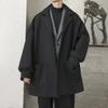 Casaco Curto Engrossado Masculino Estilo Coreano Fashionável Bonito Estilo de Hong Kong Solto Casaco de Lã para Casal Casaco Masculino de Comprimento Médio