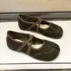 2026 Novos Sapatos de Salto com Dedos Separados Outono Femininos Mary Jane com Tiras Cruzadas Sapatilhas Confortáveis Solado Macio Sapatilhas da Moda