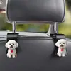 Gancho de Asiento de Coche de Acrílico con Dibujos Animados de Gato y Perro Transfronterizo Modelo Plano 2D Gancho Multifuncional de Almacenamiento para Coche
