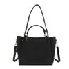 Bolsa Grande Capacidade Retrô Feminina 2025 Moda Casual Casual Bolsa de Ombro Mensageiro Textura Bolsa Tote Feminina de Inverno