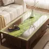 Nuevo Mantel Transparente Estilo Chino para Mesa de Café, No Lavable, Impermeable, Resistente al Aceite, Lujo Ligero, Sensación de Alta Gama, Mantel de Vidrio Suave de PVC para Mesa de Comedor