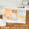 Calendario de Escritorio 2027 para Chequeo de Autodisciplina Planificador de Escritorio Creativo Portaplumas Adorno de Calendario Año del Cordero Calendario Corporativo Personalización