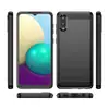 Funda para Teléfono Móvil Adecuada para Samsung Galaxy A02 Samsung A02 Fibra de Carbono Protección Anti-Caídas Cubierta Protectora Blanda para Teléfono Móvil
