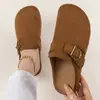 Nuevos Zapatos Birkenstock Verano 2026 Chanclas de Suela Gruesa Talla Grande para Mujer Ligeros Cómodos Casuales Zapatos Individuales Versátiles para el Trayecto Zapatos Semiabiertos