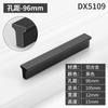 Tirador de puerta de armario minimalista moderno Yijia, herrajes negros para puertas de armarios de cocina y cajones, colección de tiradores de puertas de armarios