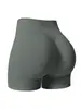 Pantalones cortos deportivos transfronterizos de tres secciones con efecto de trasero de durazno, pantalones cortos de yoga, cintura alta de tres secciones para fitness, levantamiento de glúteos, de cintura alta, de longitud igual