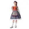 Disfraz de Halloween y Día del Niño: Traje de actuación de la Niña de las Cerillas, Vestido de Sirvienta Estilo Campestre de Mansión Europea