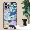 Para iPhone15 Funda de Teléfono Pintura al Óleo de Flor de Loto del Artista Andriy Vutyanov