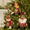 Adornos para Árbol de Navidad Muñeco de Dibujos Animados Copo de Nieve Muñeco a Cuadros Adornos Colgantes para Árbol de Navidad Regalos Navideños para Niños