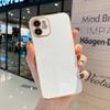 Adequado para Capa de Celular Apple 17Promax Borda Reta Galvanizada Ip16Pro Cor Sólida 6D Totalmente Coberta Tpu7/8Plus