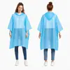 Impermeable de una pieza, engrosado, de cuerpo completo, a prueba de lluvia, poncho de lluvia reutilizable, impermeable para adultos para exteriores, venta al por mayor del fabricante