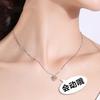 Jinbaoyuan chapeado 925 colar de prata feminino versão coreana de cadeia de clavícula curta pingente simples jóias lote misto de uma geração de cabelo