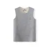 Chaleco Cálido Infantil de Lana y Seda, Estilo Otoño e Invierno, Ropa Interior para Niños, Protección Térmica para la Barriga de Niñas Pequeñas, Chaleco con Parche de Felpa