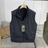 Reversível! Jaqueta Colete Masculino Outono e Inverno à Prova d'Água + Lã Cor Sólida Multi-Bolsos Gola Alta de Comércio Exterior