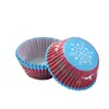 Fabricantes transfronterizos de moldes para hornear de papel para pasteles redondos con impresión 100%, resistentes a altas temperaturas y a prueba de aceite.