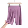 Pantalones Cortos de Seguridad de Modal para Mujer, Pantalones Cortos Antiexposición, Pantalones Cortos Tipo Boxer Finos de Cintura Alta para Verano, Leggings Moldeadores de Abdomen y Levantamiento de Glúteos