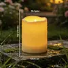 Diretamente do fabricante, velas eletrônicas LED à prova d'água com bordas onduladas, velas simuladas sem fumaça para decoração de cena de proposta romântica