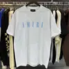 Camiseta Redonda Holgada de Manga Corta con Estampado de Letras de Paloma de la Paz, Marca de Nicho Tendencia Am1R1, para Hombres y Mujeres, Parejas, Manga Media