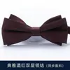 Boda Traje de Novio Estilo Coreano Traje de Boda para Hombre Traje para Padrino Pajarita Pajarita Negra Británica Pajarita Roja