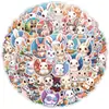 50 bonitos pequenos animais graffiti adesivos skateboard geladeira água copo adesivos decorativos impermeável adesivos de papelaria criativa