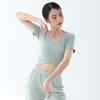 Roupa de Dança Clássica para Adultos, Novo Traje de Prática para Exame de Balé, Top de Manga Longa Slim para Performance de Yoga e Professor