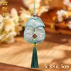 Bolsitas personalizadas al por mayor de estilo antiguo, bolsas vacías, bolsitas tejidas en brocado y bordadas, bolsitas hechas a mano de forma irregular con tapas y borlas, accesorios Hanfu