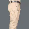 Pantalones tácticos transfronterizos en stock con múltiples bolsillos, pantalones largos de cuadros duraderos para trabajo, pantalones para hombre de talla grande para exteriores