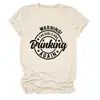 ¡Advertencia! Camiseta Informal de Manga Corta con Cuello Redondo para Mujer, Comercio Exterior Transfronterizo de Ebay Europeo y Americano, Amazon