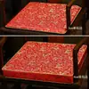 Almofada de Sofá Mogno Estilo Chinês Cadeira Banqueta Poltrona Madeira Maciça Cadeira Chapéu Oficial Esponja Látex Almofada de Cadeira de Jantar Almofada de Cadeira de Chá Verão