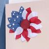 Corona de Día de la Independencia de EE. UU. Transfronteriza Colgante de Puerta Patriótica de Amazon USA Decoraciones para Fiestas Corona para Ventana