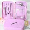 Stock Listo con Logo Personalizable Set de Cortauñas de Acero Inoxidable Cortauñas Portátil Antisalpicaduras Herramienta de Manicura de Acero Inoxidable