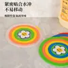 Cobertor de Ralo de Chão 2 em 1 Arco-Íris para Banheiro, Anti-Odor Cozinha Pia Anti-Entupimento Borracha Macia Esgoto Vaso Sanitário Filtro Rolha