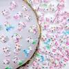 Accesorios de Arte para Uñas de Verano Playa Dibujos Animados Gato KT Colgantes de Uñas de Gato Cola de Pez Delfín Lindos Decoraciones de Resina
