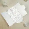 2026 Nueva Tarjeta de Invitación de Boda Estilo Europeo de Terciopelo con Doble Puerta, Estampado en Foil Dorado, Tarjeta de Votos, Sensación de Alta Gama