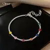 Pulsera redonda de circón, sensación de alta gama, lujo ligero, nicho, versátil, fresca y simple, estilo vacacional de verano, joyería para mujer