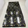 Rolo de Adesivo de Parede de Mármore Imitação Azulejo Autoadesivo Decoração de Parede para Esconder Fundo Feio da Sala de Estar Papel de Parede à Prova d'Água e à Prova de Umidade
