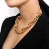 Joyería Transfronteriza Europea y Americana Estilo Hip-hop Punk Collar Exagerado Moda Callejera para Mujer Cadena de Hilo Moda Pulsera