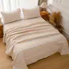 Capa de colchão macia de gaze de seis camadas para mãe, bebê, cama infantil, lençóis de dormitório de solteiro, colcha ampliada de cama de casal, tatame