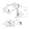 Cama de RV Mesa de Aleación de Aluminio para Coche Patas Giratorias Soporte de Mesa Portátil para Modificación de Furgoneta de Tamaño Completo Mesa de Comedor Ajustable Universal Desmontable
