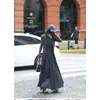 Vestido de Punto de Diseño de Alta Gama Coreano con Cuello en V para Mujer Otoño e Invierno 2025 Ropa Exterior y Jersey Base Interior Vestido de Falda Larga
