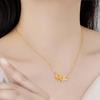 Collar de rosas de joyería de comercio electrónico transfronterizo para mujer, diseño de nicho de lujo ligero, cadena de clavícula simple de alta gama, de alta gama